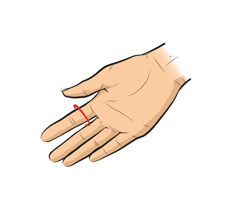 Dekubitusprophylaxe Finger
